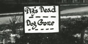 Pig Bellmont grave marker, epitaph