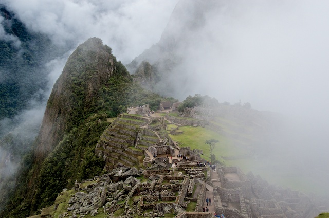 31. Clouds roll over Machu Picchu Ridge