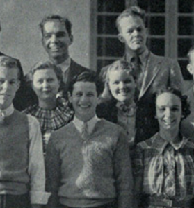 Eli Wallach, front center, in the 1935 Curtain Club yearbook photo.