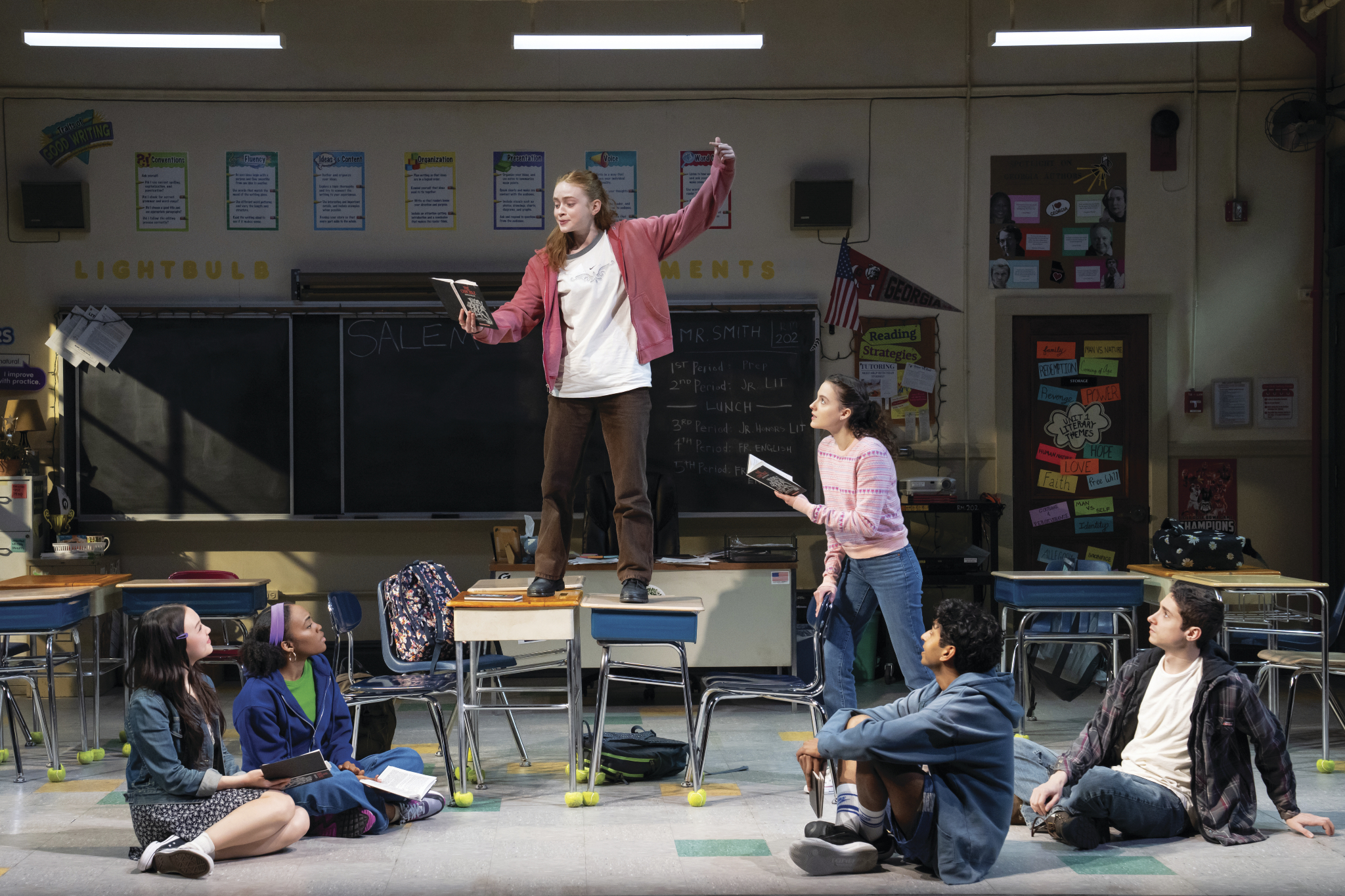 The cast of John Proctor is the Villain performs on stage. 