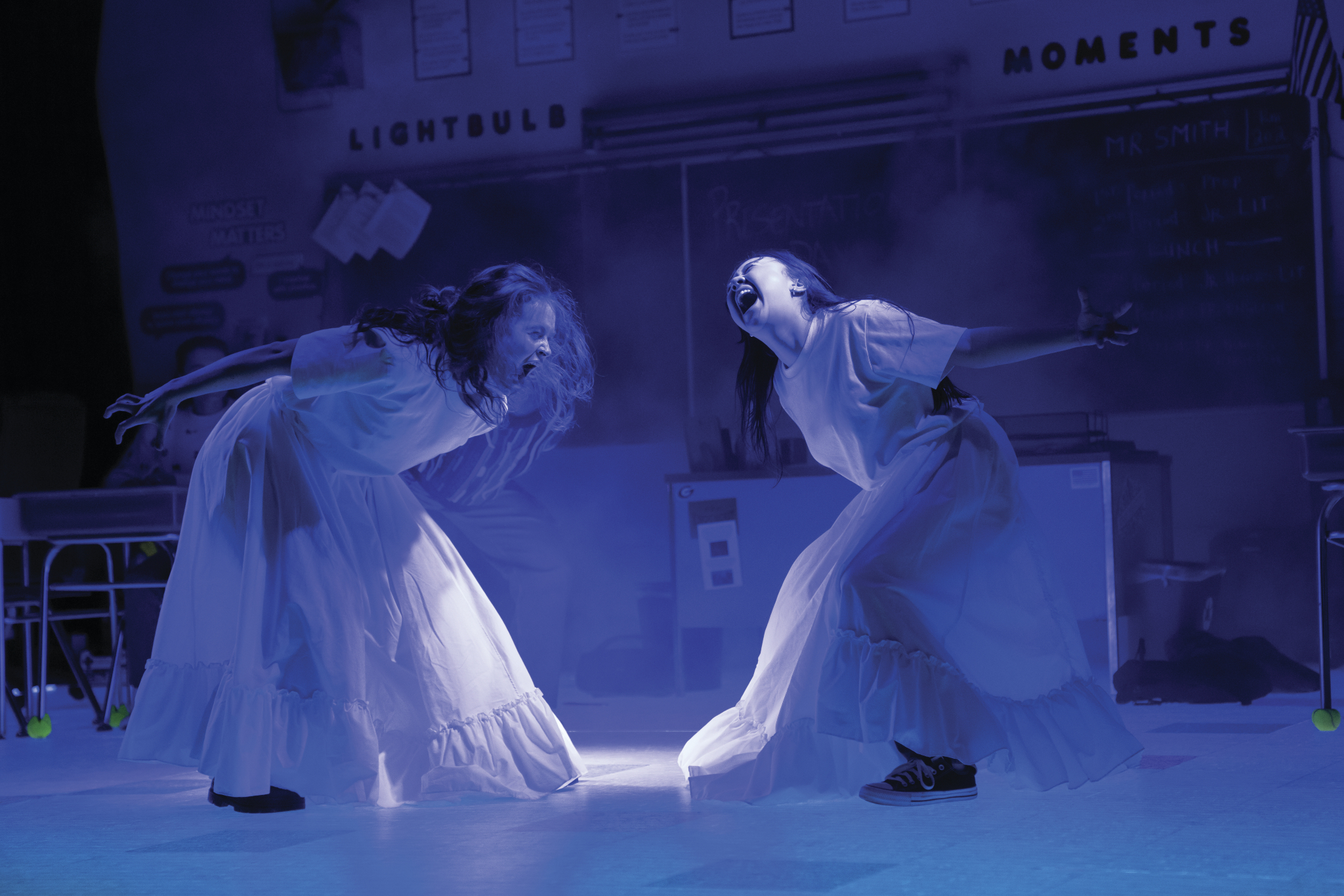 Actors perform in John Proctor is the Villain. 