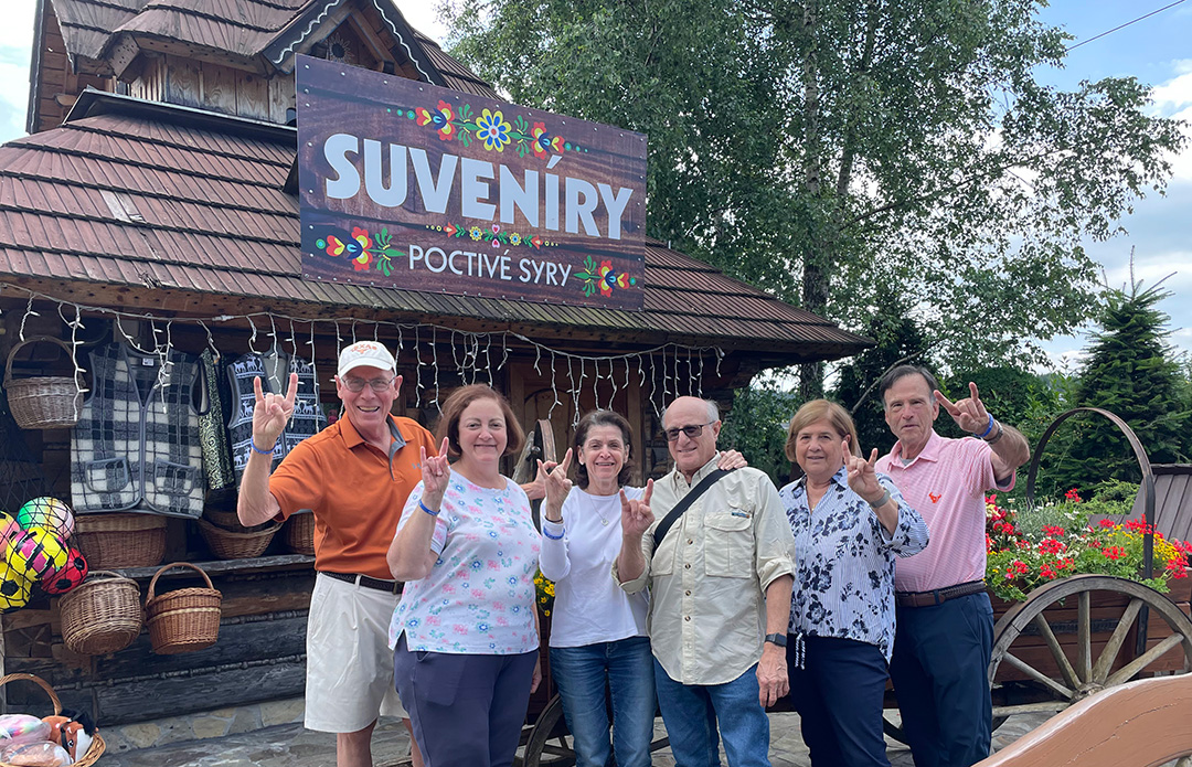 A group of alumni from UT Austin in Slovakia.
