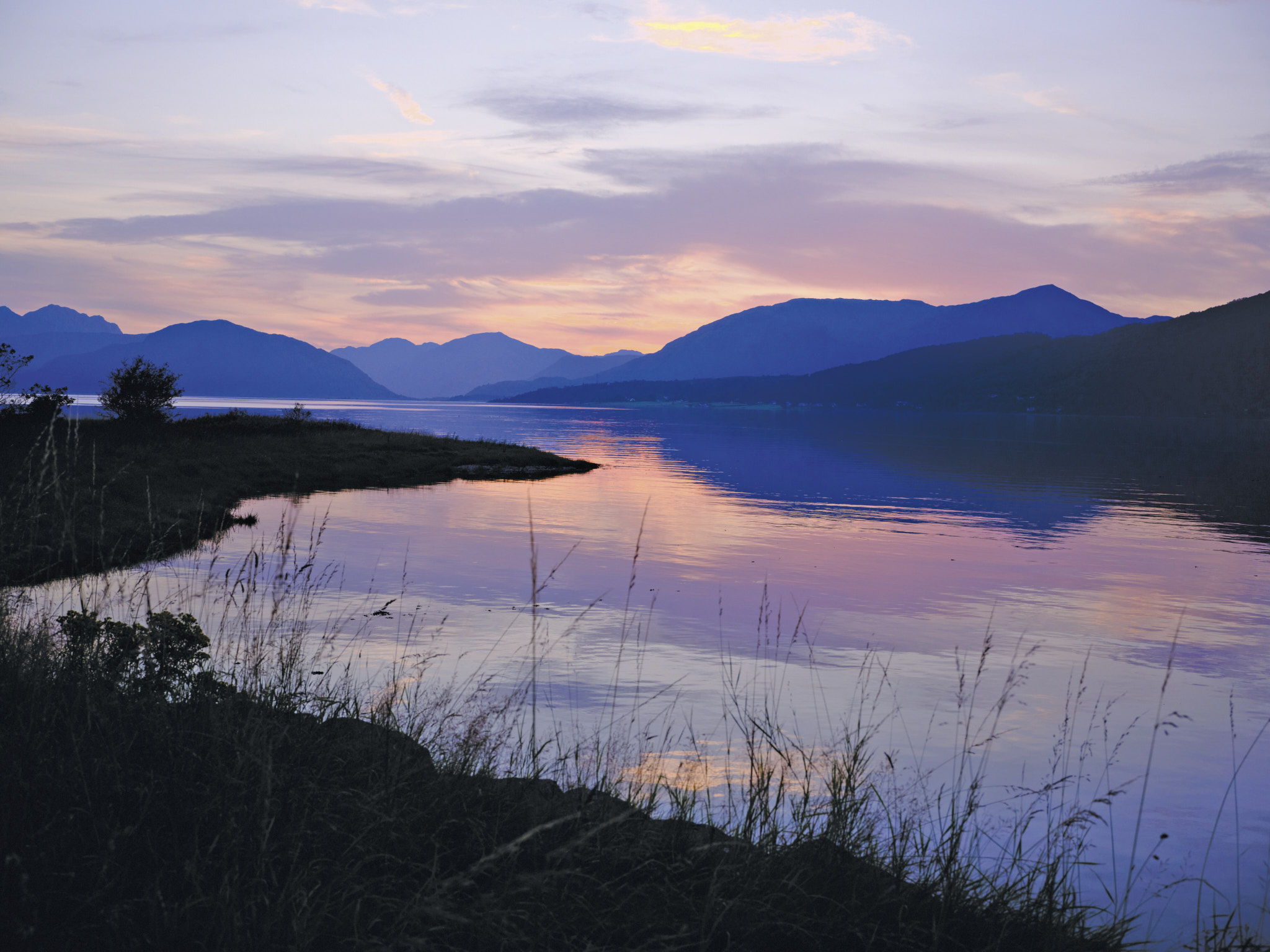 Sunset at Balachullish Hotel