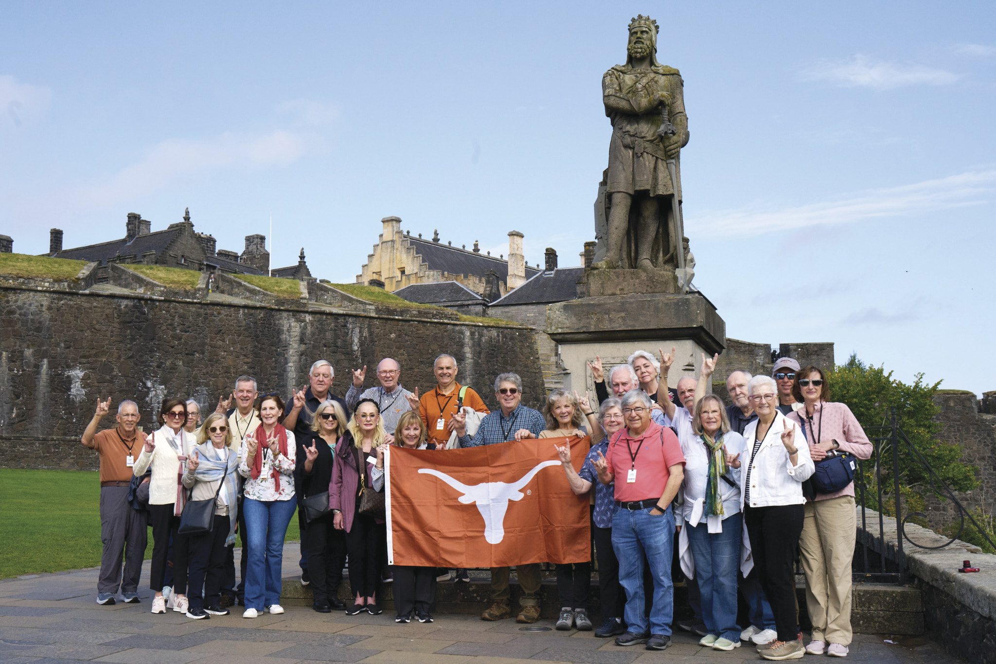 Flying Longhorns Photo at Robert the Bruce Statue