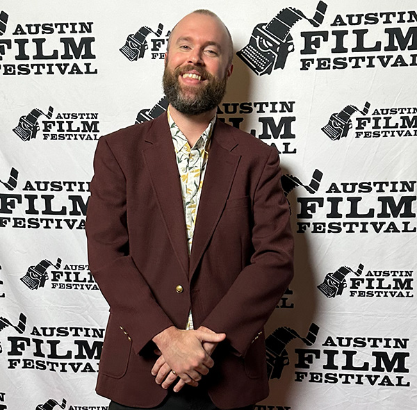 Adam Tinius at the Austin Film Festival 2025. 