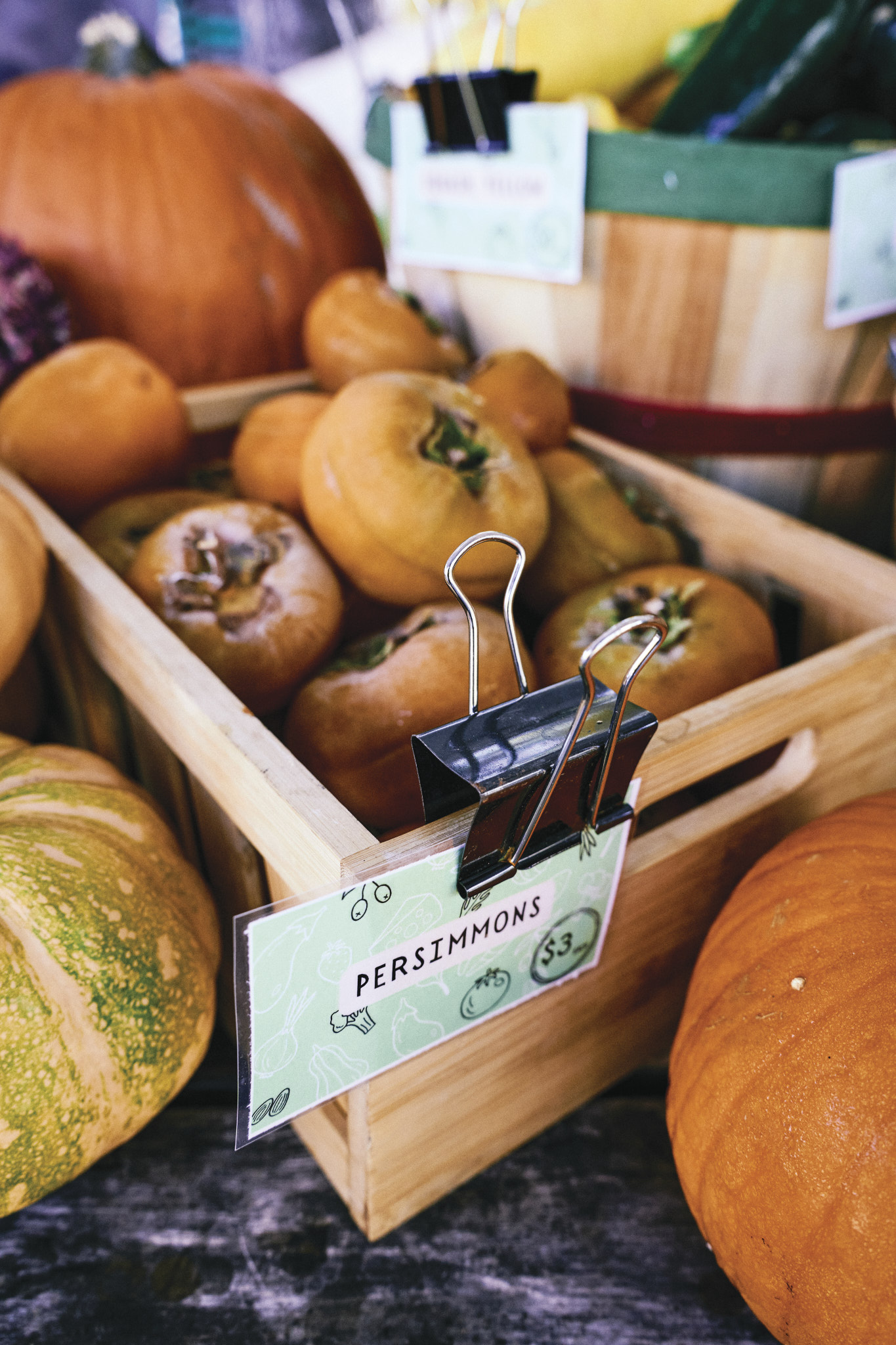 Persimmons sold at Farm Stand
