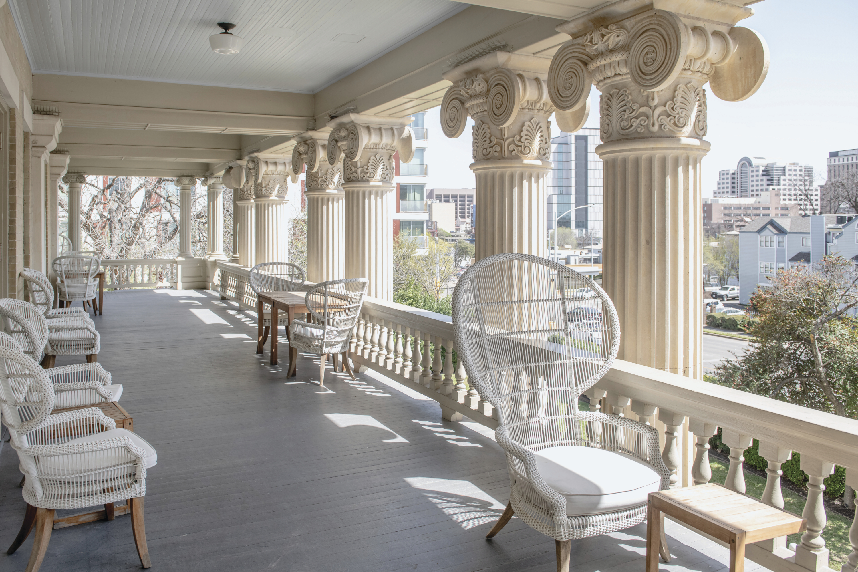 The balcony of Hotel Ella.