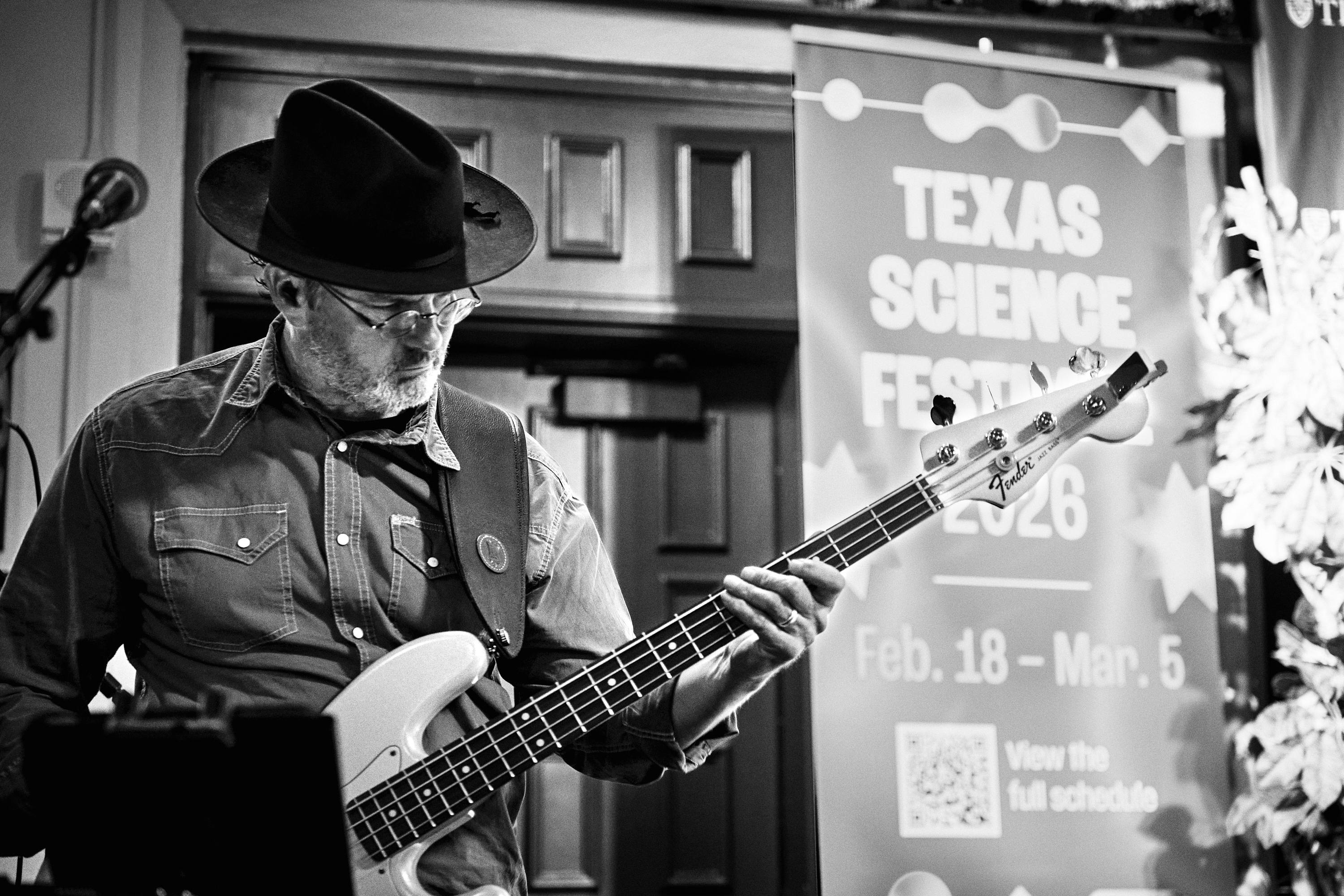 Allan Cole playing bass.