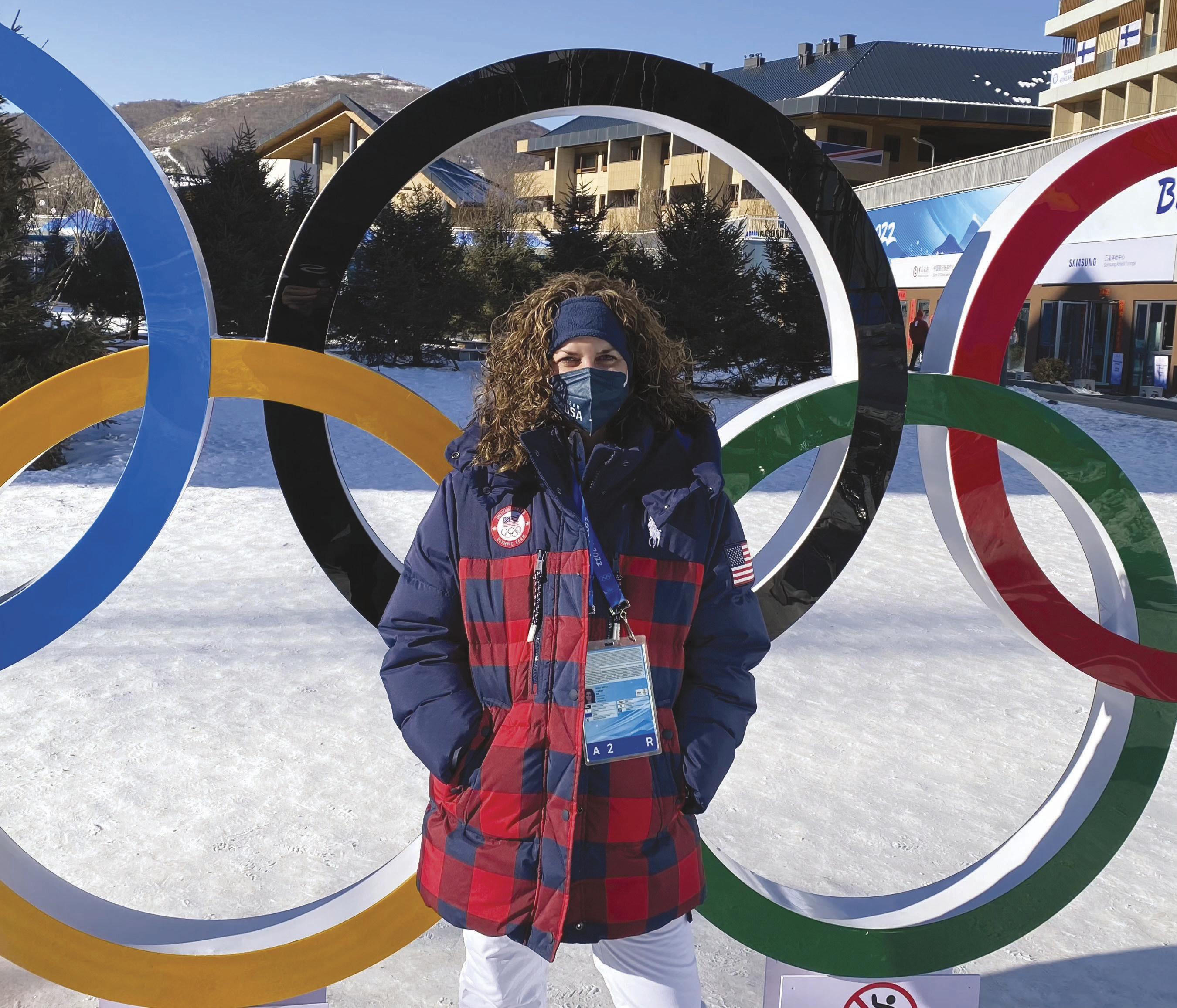 Jessica Bartley at Beijing Winter Olympics.