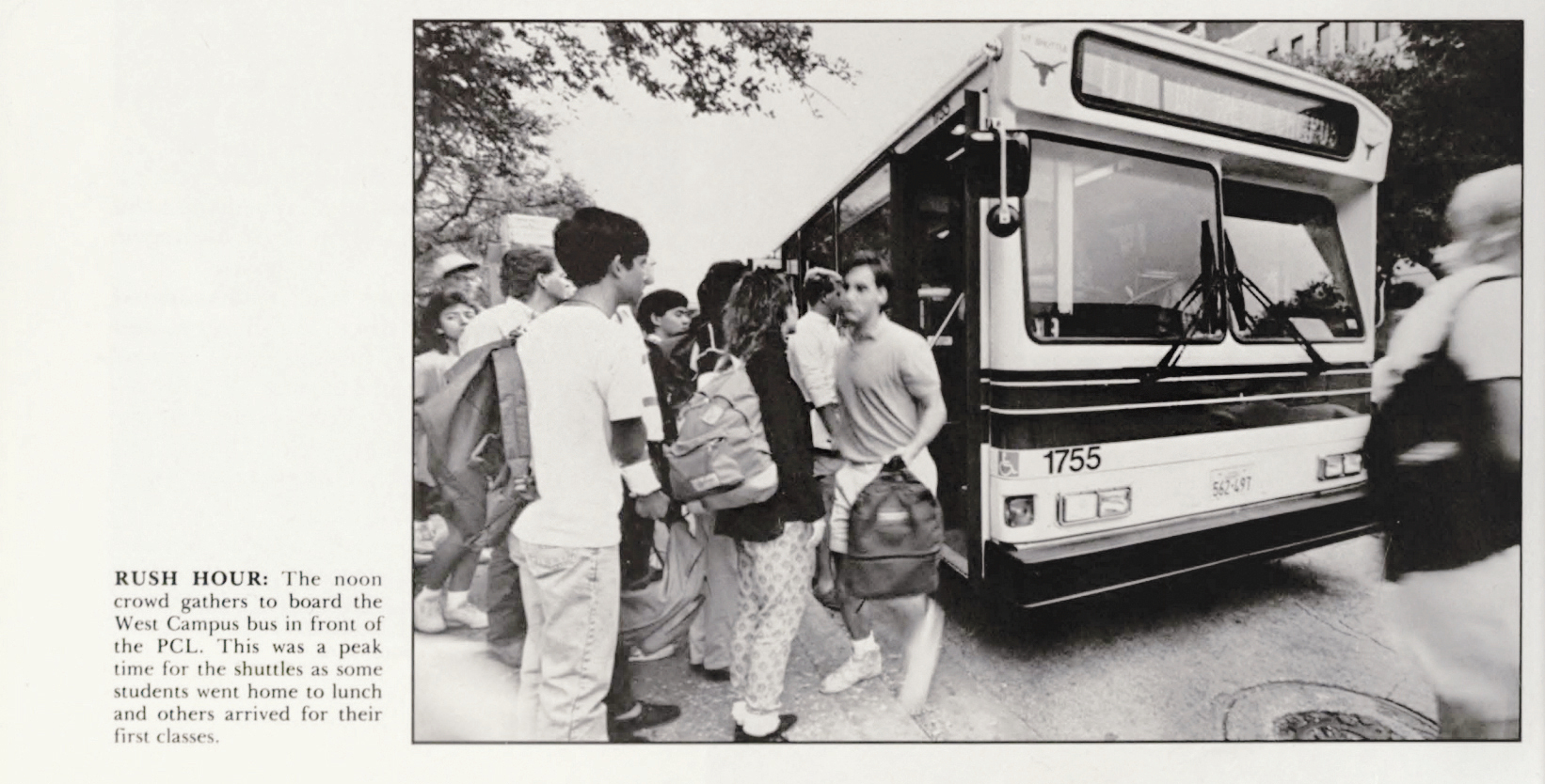 students board the ut shuttle