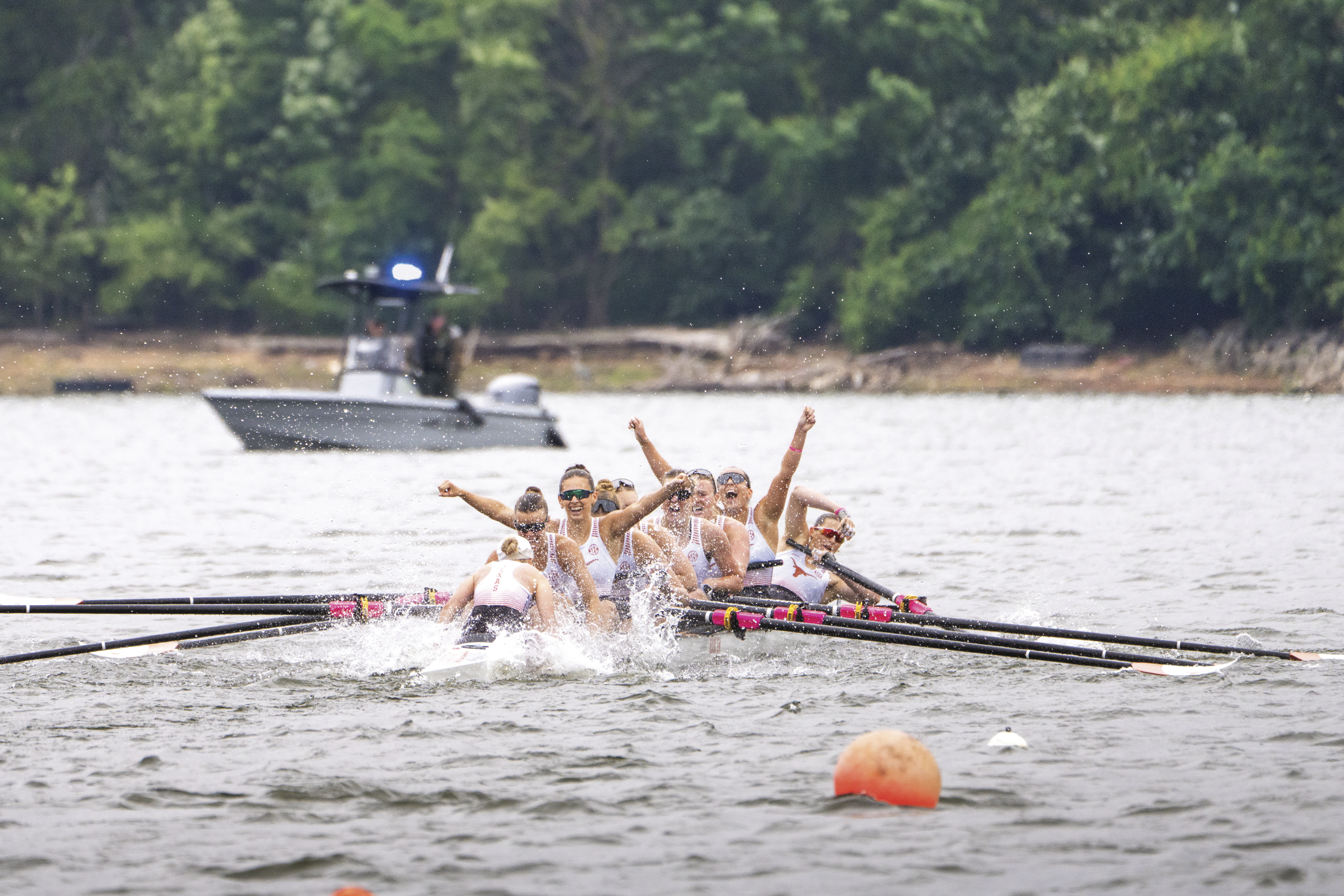 UT rowers celebrate