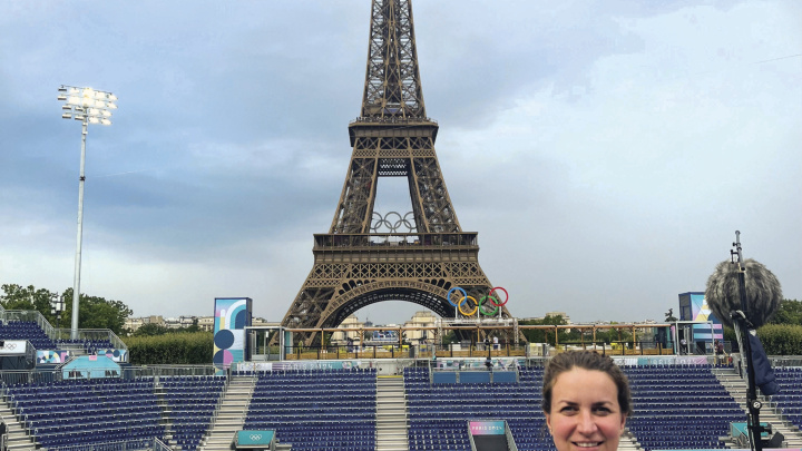 Jessica Bartley at Paris games.