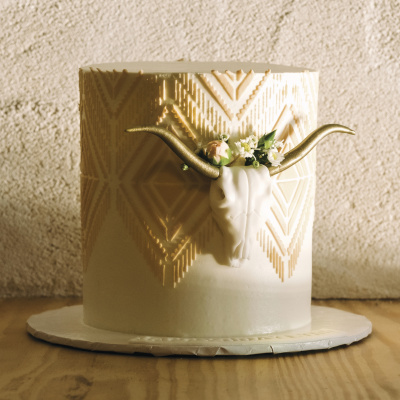 One of the cakes by Dulce Custom Cakes.