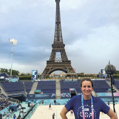 Jessica Bartley at Paris games.