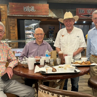 Four members of the 1965 UT School of Architecture reunite