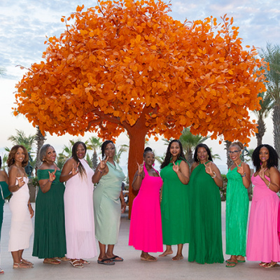 Spring 1996 initiates of Alpha Kappa Alpha reunite in Cabo San Lucas