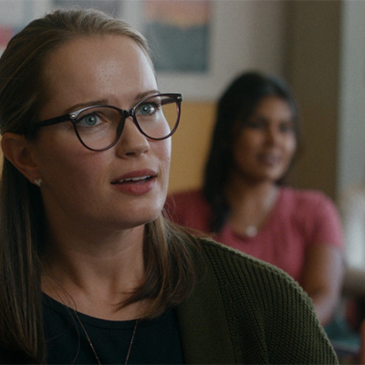 Amanda Pfeiffer stars in Write On on Omeleto.