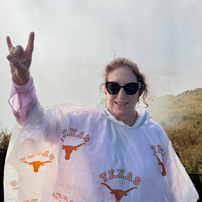 Hook em Horns at Victoria Falls