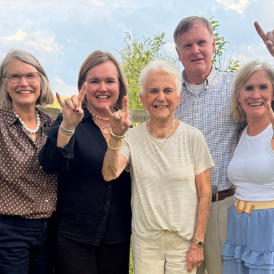 Family in Round Top, Texas.