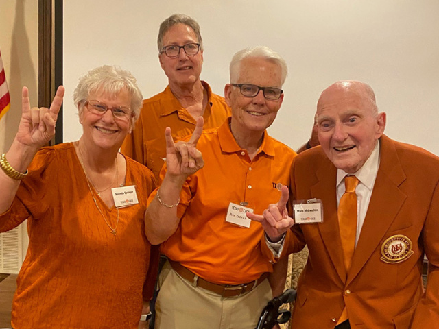A group of San Angelo Longhorns including John Mark McLaughlin