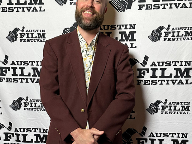 Adam Tinius at the Austin Film Festival 2025. 