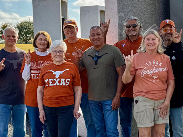 Longhorns Help Annual Cleanup at Aggie Bonfire Memorial