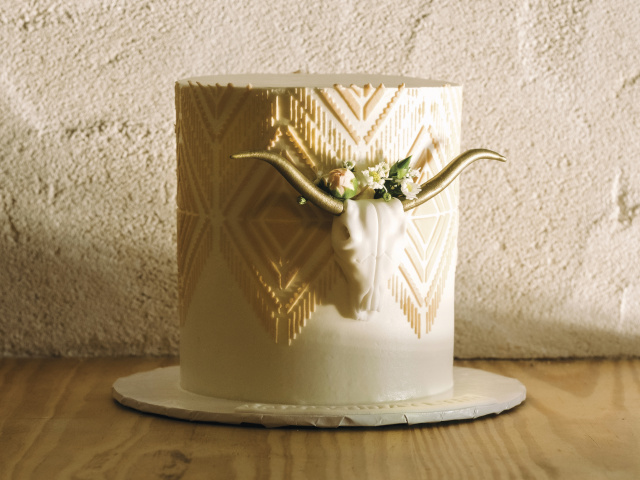 One of the cakes by Dulce Custom Cakes.