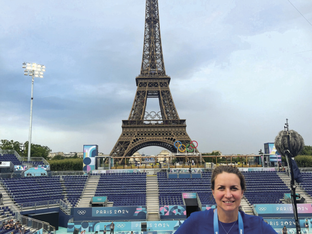 Jessica Bartley at Paris games.