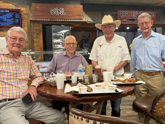 Four members of the 1965 UT School of Architecture reunite