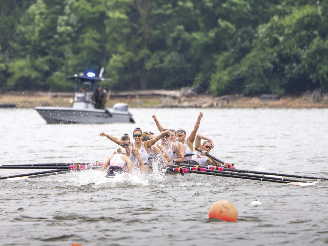 UT rowers celebrate