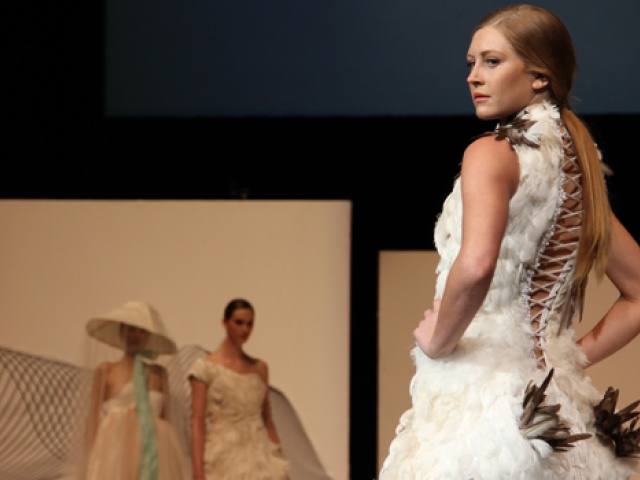 From Sequins to Feathers, UT's Fashion Seniors Show Off