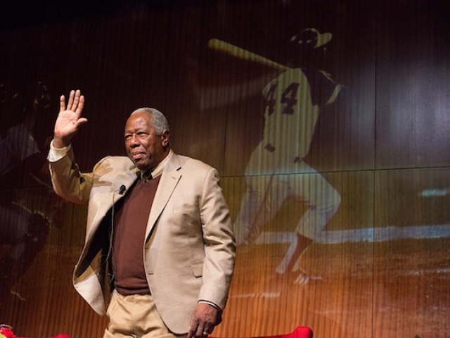 Hammerin' Hank Aaron at the LBJ Library