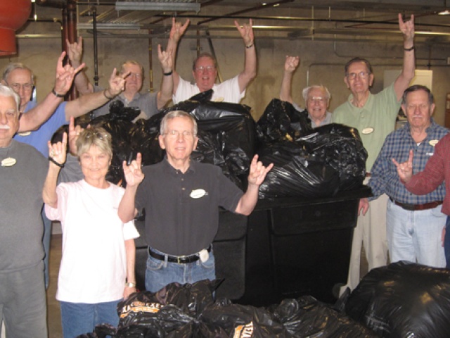 Longhorn Village Chapter Donates Clothes