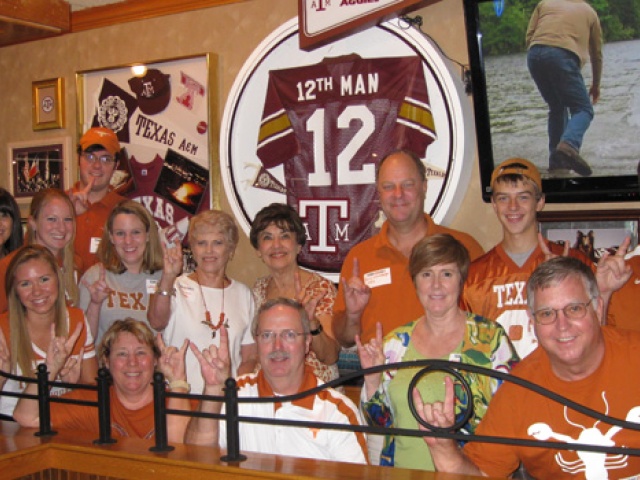 Brazos Valley Exes Cheer on Longhorns at Watch Party