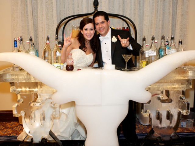 Longhorn Wedding Is Cool as Ice