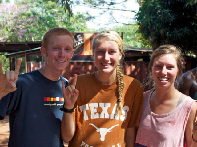 Longhorns in Jinja Emily Peterson and Alexandra Johnson