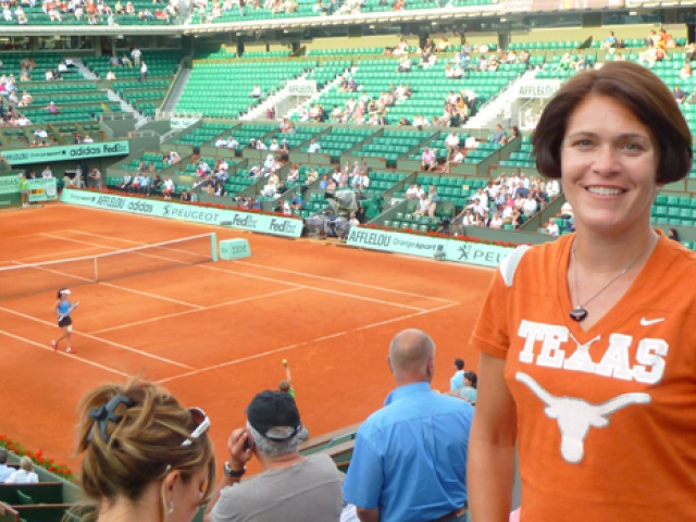 Longhorn Sees Orange at the French Open