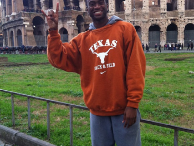 Outside the Roman Colosseum