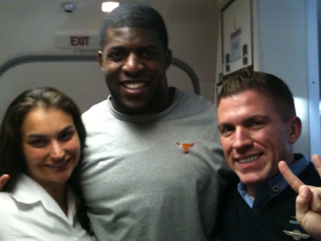 Three Longhorns at 30,000 Feet