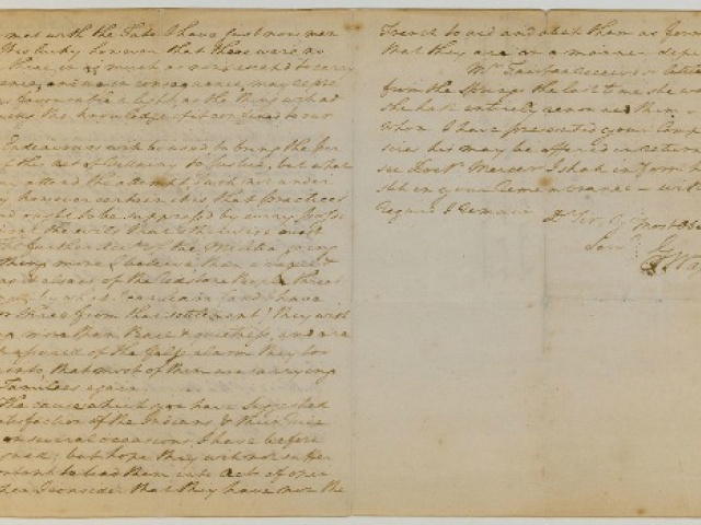 Briscoe Center Scores George Washington Letter