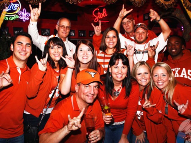 Chapter Members Rally Before A&M Game