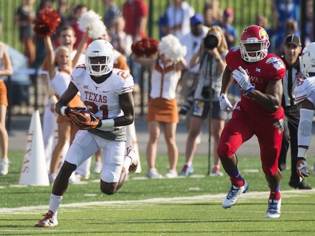 Longhorns Shut Down Jayhawks in Lawrence, 23-0