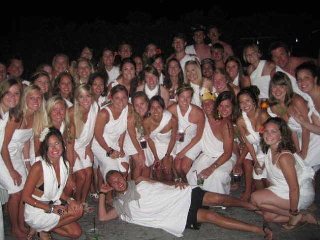 Flying Longhorns Host Epic Toga Party on Essential Europe Trip