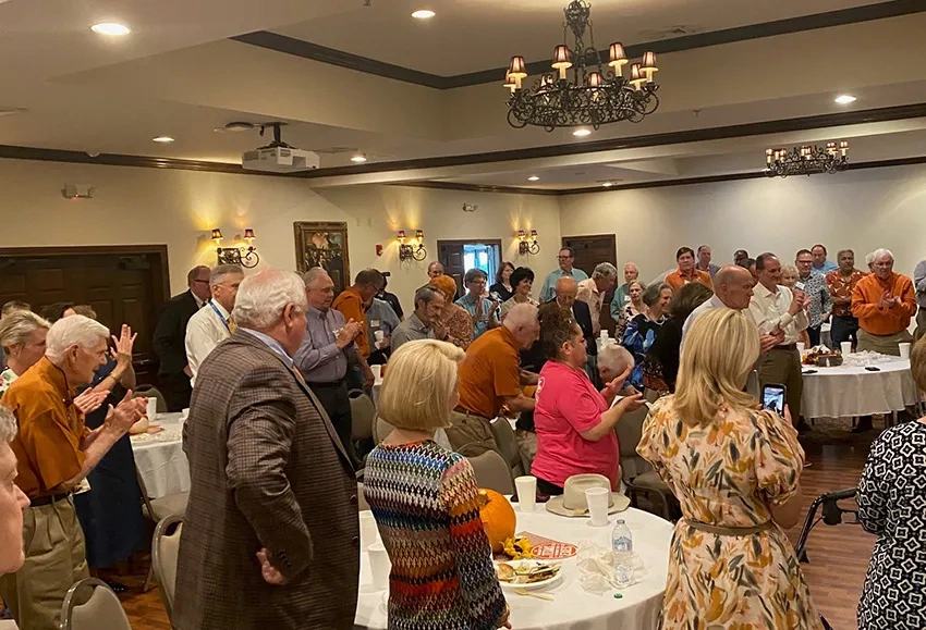 The Mark McLaughlin event packed house in San Angelo.