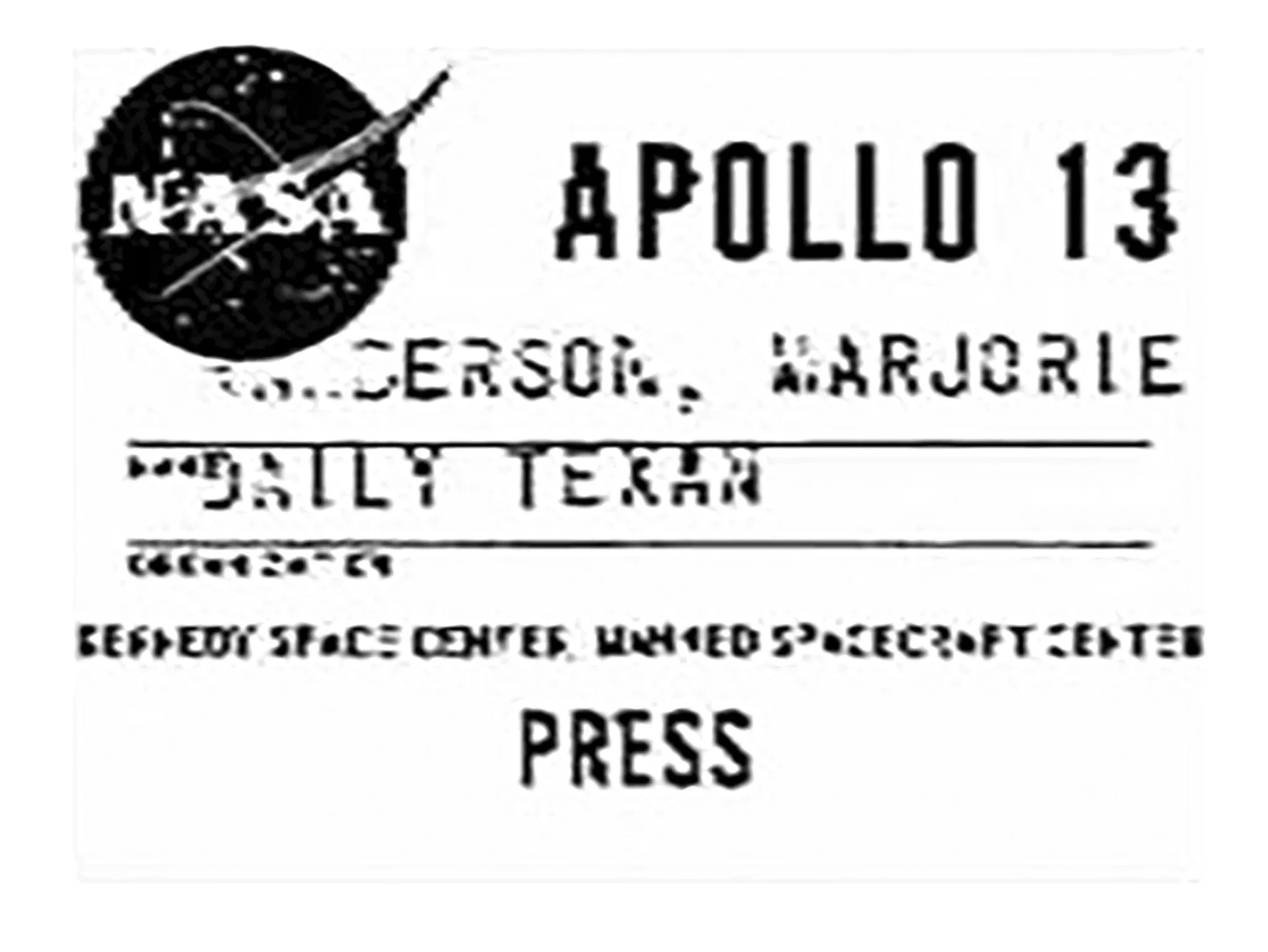 press pass to NASA