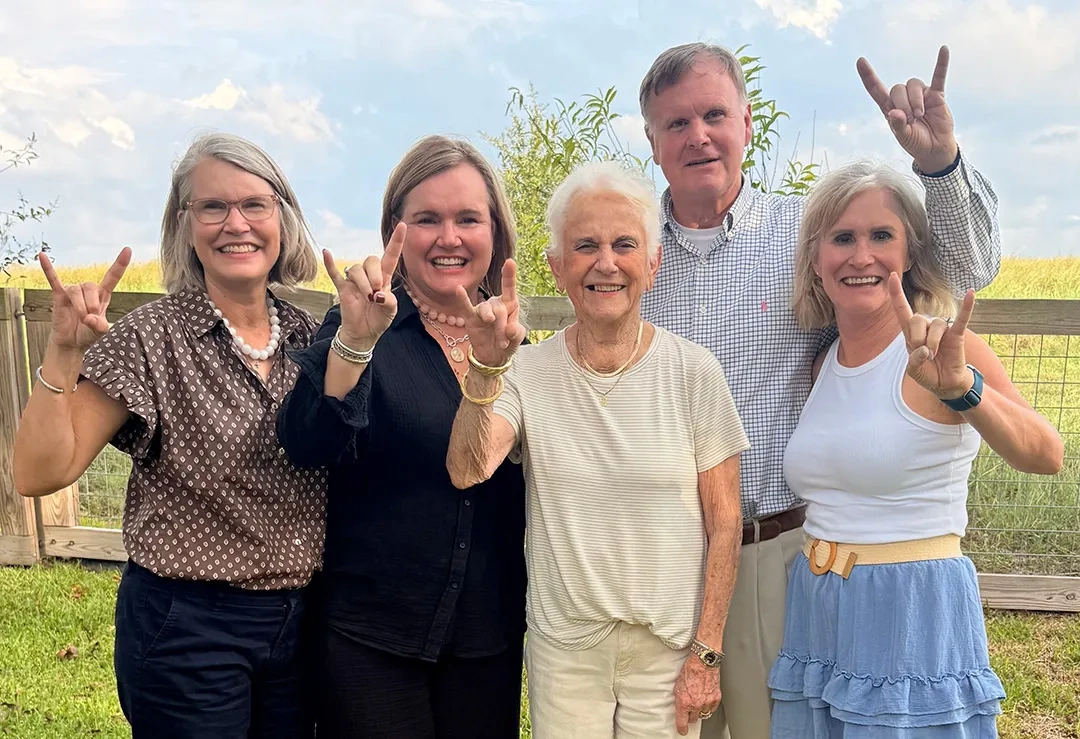 Family in Round Top, Texas.