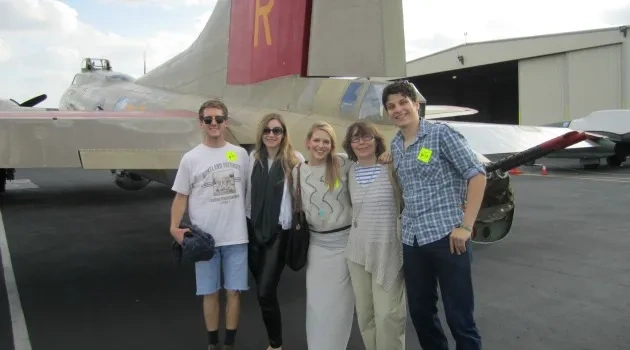 World War II Scholars Fly High in B-17 Bomber