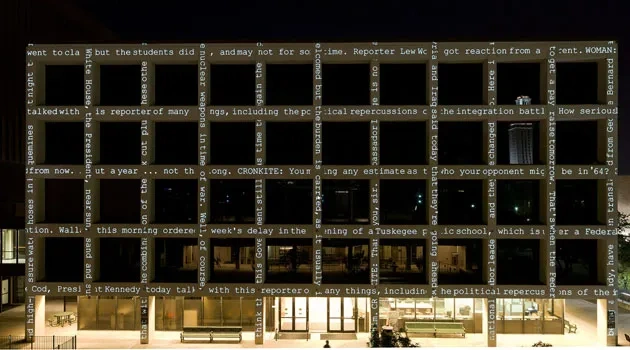 Communications Plaza is Named for Walter Cronkite