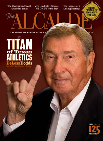 The September|October 2010 Alcalde cover with DeLoss Dodds