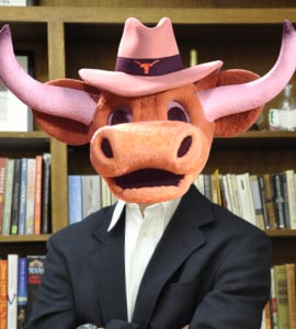 The UT mascot superimposed on my picture